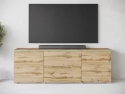 Komody>BRATEX Nowoczesna komoda do salonu z szufladami VEXA dąb wotan