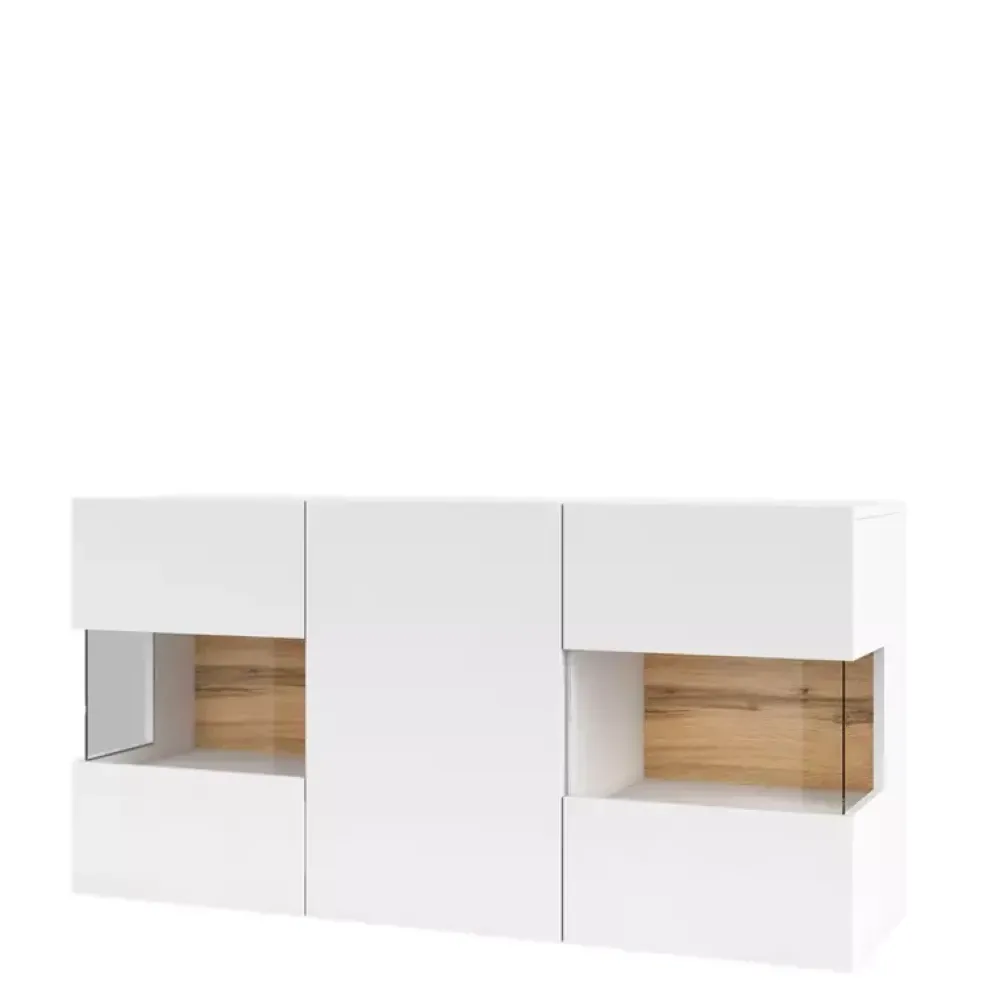 Zestawy Mebli Do Salonu|Komody>Helvetia Nowoczesna komoda do salonu biała AVENTELI