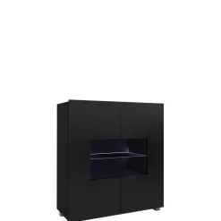 Zestawy Mebli Do Sypialni|Zestawy Mebli Do Salonu>GiB Meble Nowoczesna komoda do salonu 100 cm połysk MODERN czarny