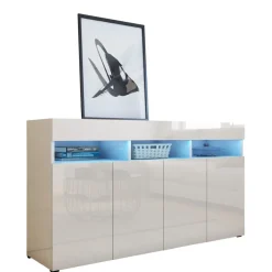 Zestawy Mebli Do Salonu|Komody>BROMARKT Nowoczesna komoda do salonu 140 cm PREMIUM biały