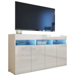 Zestawy Mebli Do Salonu|Komody>BROMARKT Nowoczesna komoda do salonu 140 cm PREMIUM biały