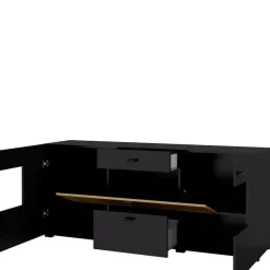 Zestawy Mebli Do Salonu|Komody>Helvetia Nowoczesna komoda do salonu czarna CAMBODE