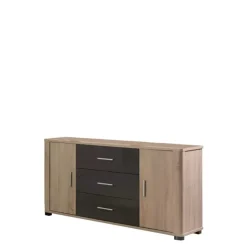 Zestawy Mebli Do Salonu|Komody>JUREK Nowoczesna komoda do salonu dąb sonoma FULL