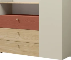 Zestawy Mebli Młodzieżowych|Komody>JUREK Nowoczesna komoda młodzieżowa z szufladami 120 cm YOKO