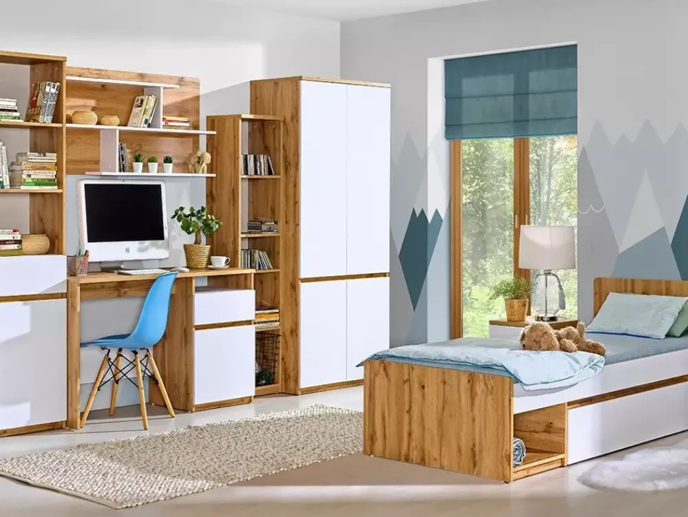 Meble Młodzieżowe|Zestawy Mebli Młodzieżowych>DOLMAR Nowoczesna komoda młodzieżowa z półkami 120 cm ANETT