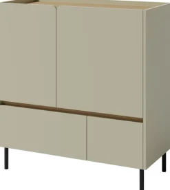 Meble Dla Dzieci|Meble Młodzieżowe>MEBLAR Nowoczesna komoda na nóżkach 95 cm młodzieżowa z szufladami LISSARO