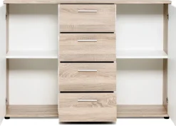 Zestawy Mebli Do Przedpokoju|Komody></noscript>Meblohand Nowoczesna komoda pod telewizor 120 cm JOVITA dąb sonoma