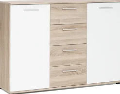 Zestawy Mebli Do Przedpokoju|Komody></noscript>Meblohand Nowoczesna komoda pod telewizor 120 cm JOVITA dąb sonoma