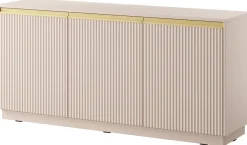 Zestawy Mebli Do Salonu|Komody>PIASKI Nowoczesna komoda trzydrzwiowa 154 cm RAVO beż piaskowy