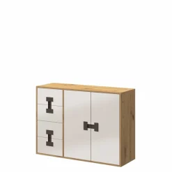 Zestawy Mebli Młodzieżowych|Komody>DOMEL Nowoczesna komoda z szufladami Dąb Artisan INDEX