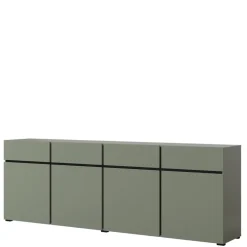Zestawy Mebli Do Sypialni|Komody>Helvetia Nowoczesna komoda z szufladami do salonu 225 cm zielony CROSS