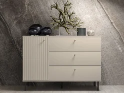 Zestawy Mebli Do Salonu|Komody></noscript>ML Meble Nowoczesna komoda z szufladami do salonu 120 cm SOPHIE CASHMERE