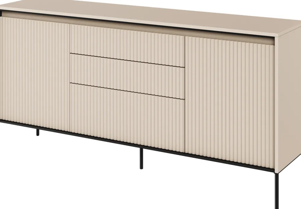 Komody|Zestawy Mebli Do Salonu>lenart. Nowoczesna komoda z szufladami i frezowanymi frontami TREND