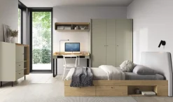 Meble Dla Dzieci|Meble Młodzieżowe></noscript>MEBLAR Nowoczesna komoda z szufladami młodzieżowa 155 cm ALDENO eukaliptus