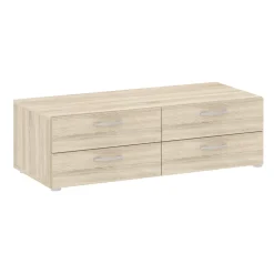 Komody>INTER MEBLE Nowoczesna komoda z szufladami do sypialni BARENA dąb sonoma