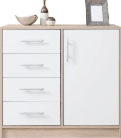 Komody></noscript>MEBLAR Nowoczesna komoda z szufladami 90 cm SEVAS