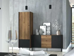 Komody></noscript>DOLMAR Nowoczesna komoda z szufladami 150 cm PINNACLE