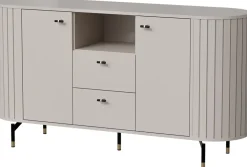 Komody>DOLMAR Nowoczesna komoda z szufladami 150 cm do salonu ZELDA cashmere kaszmir