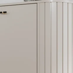 Komody></noscript>DOLMAR Nowoczesna komoda z szufladami 150 cm do salonu ZELDA cashmere kaszmir