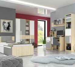 Zestawy Mebli Młodzieżowych|Komody></noscript>ML Meble Nowoczesna komoda z szufladami 90 cm DROP