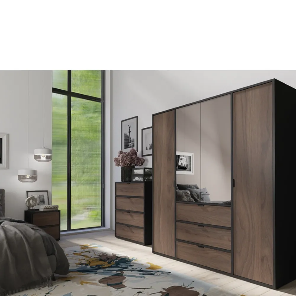 Zestawy Mebli Do Sypialni|Komody>JUREK Nowoczesna komoda z szufladami 90 cm VERSO