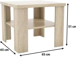 Meble Dla Dzieci|Meble Młodzieżowe>Meblohand Nowoczesna mała ława do salonu dąb sonoma SIMPLE