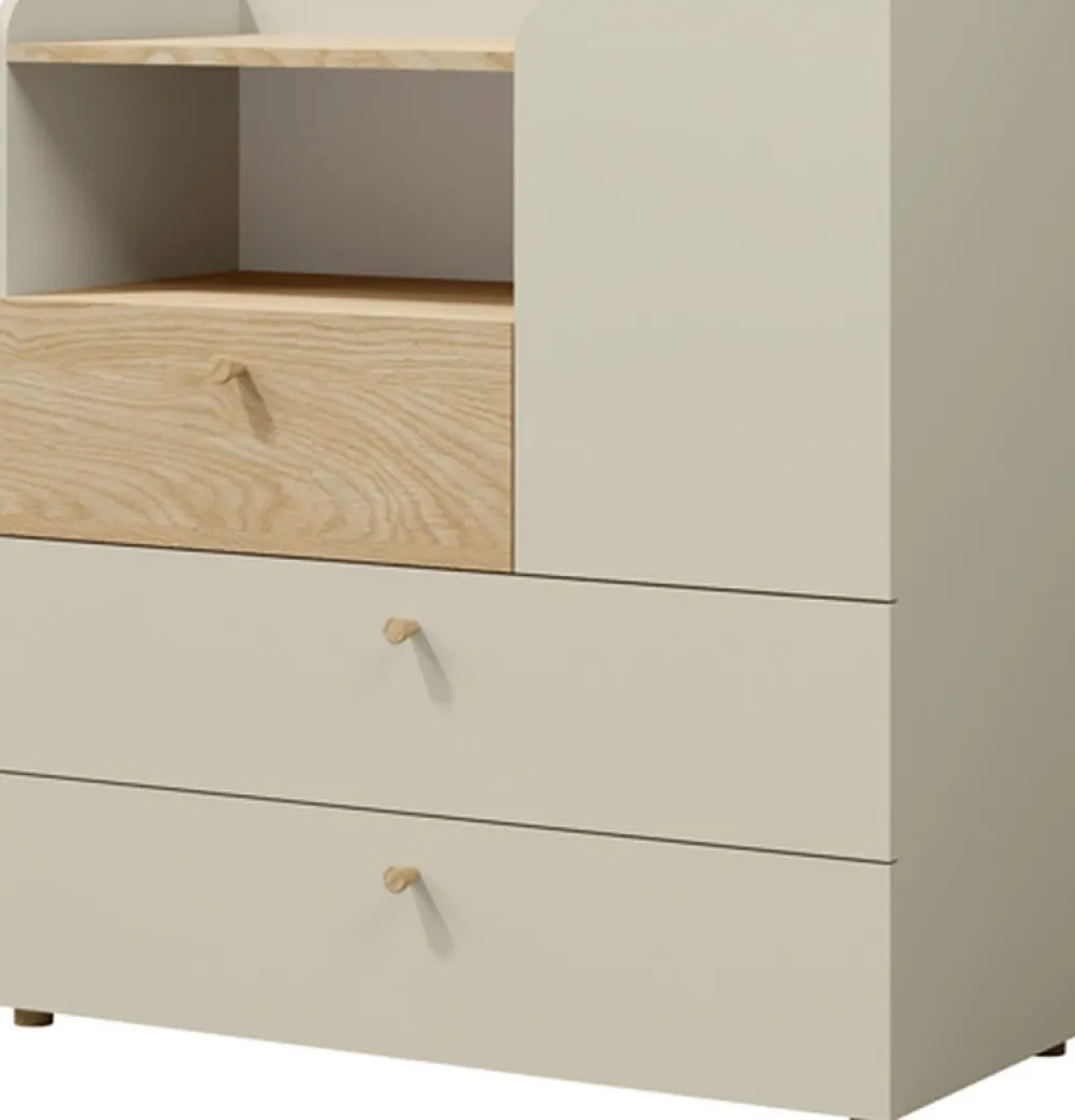 Meble Młodzieżowe>JUREK Nowoczesna mała młodzieżowa komoda z szufladami 90 cm YOKO