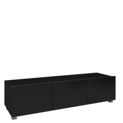 Meblościanki|Zestawy Mebli Młodzieżowych></noscript>GiB Meble Nowoczesna meblościanka czarny połysk MODERN 36