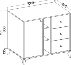 Meblościanki|Zestawy Mebli Do Salonu></noscript>Lempert Nowoczesna meblościanka do salonu z szafką RTV TOKEN eukaliptus