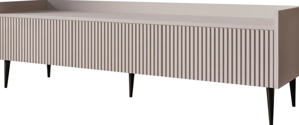 Zestawy Mebli Do Salonu|Meblościanki>JUREK Nowoczesna meblościanka do salonu z szafką RTV ASPERO kaszmir