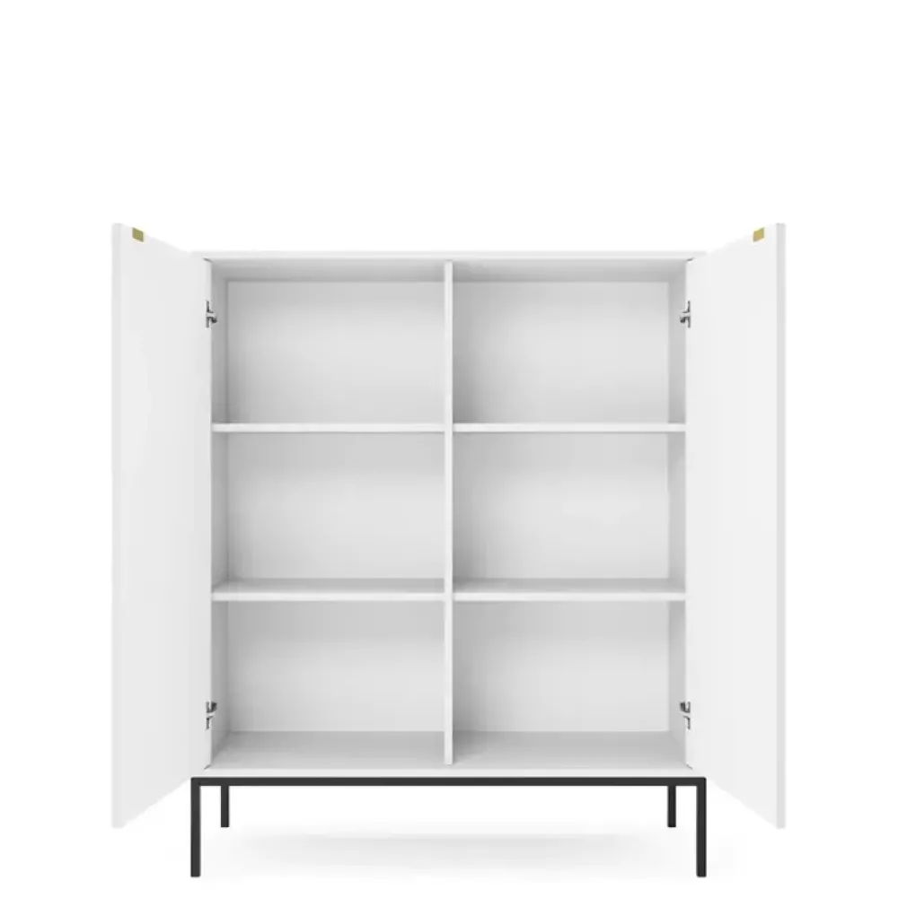 Meblościanki>PIASKI Nowoczesna meblościanka do salonu AVANTI biały