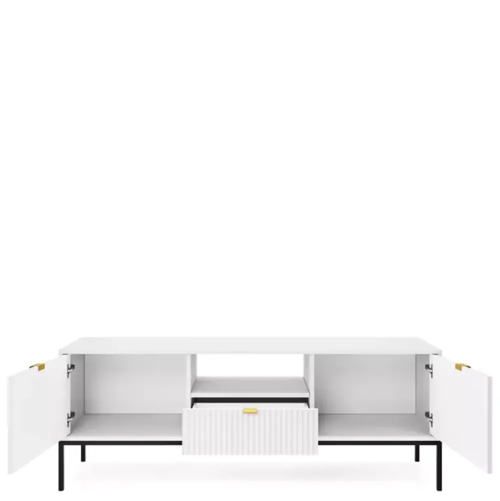 Meblościanki>PIASKI Nowoczesna meblościanka do salonu AVANTI biały