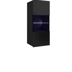 Zestawy Mebli Młodzieżowych|Meblościanki></noscript>GiB Meble Nowoczesna meblościanka do salonu połysk MODERN 2 czarny