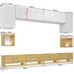 Zestawy Mebli Do Salonu></noscript>BROMARKT Nowoczesna meblościanka PREMIUM