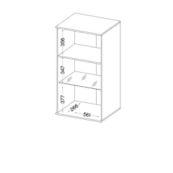 Meblościanki></noscript>Lempert Nowoczesna meblościanka z komodą do salonu KUBA