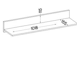 Meblościanki></noscript>Lempert Nowoczesna meblościanka z komodą do salonu KUBA