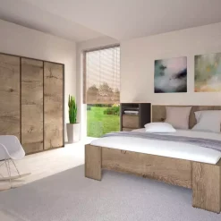 Zestawy Mebli Do Sypialni|Zestawy Mebli Do Salonu></noscript>GAŁA MEBLE Nowoczesna półka na książki 130 cm MERIZO dąb lefkas