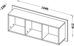 Zestawy Mebli Młodzieżowych|Półki></noscript>DOLMAR Nowoczesna półka na książki do pokoju młodzieżowego WARSAW
