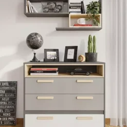 Zestawy Mebli Młodzieżowych|Półki></noscript>lenart. Nowoczesna półka na książki do pokoju młodzieżowego POK