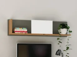 Zestawy Mebli Młodzieżowych|Półki></noscript>ML Meble Nowoczesna półka na książki do pokoju młodzieżowego 116 cm FINI