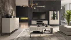 Zestawy Mebli Do Salonu|Półki></noscript>ML Meble Nowoczesna półka wisząca 120 cm do salonu SOPHIE cashmere