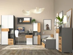 Zestawy Mebli Młodzieżowych|Półki>DOLMAR Nowoczesna półka wisząca do pokoju młodzieżowego 100 cm COOLIFY