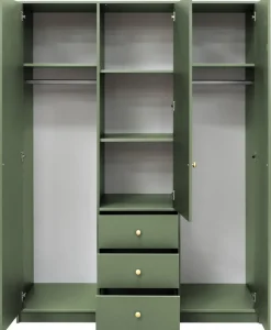 Meble Dla Dzieci>Stolar Nowoczesna pojemna szafa z lustrem i szufladami 150 cm SELMA błękit