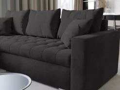 Meble Dla Dzieci|Meble Młodzieżowe></noscript>BROMARKT Nowoczesna rogówka z funkcją spania LUIS butelkowa zieleń