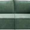 Meble Dla Dzieci|Meble Młodzieżowe>BROMARKT Nowoczesna sofa sztruksowa z funkcją spania do salonu PEDRO zielona