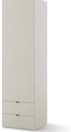 Garderoby|Meble Młodzieżowe>lenart. Nowoczesna szafa 61 cm młodzieżowa WOOW dwie szuflady pojemne półki