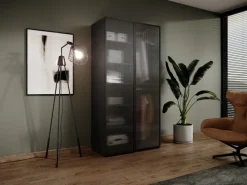 Meble Dla Dzieci|Szafy Modułowe></noscript>PIASKI Nowoczesna szafa modułowa dwudrzwiowa 101 cm SIGMA czarny