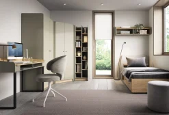 Meble Młodzieżowe|Meble Dla Dzieci></noscript>MEBLAR Nowoczesna szafa młodzieżowa uchylna 90 cm ALDENO eukaliptus