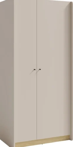 Meble Dla Dzieci|Meble Młodzieżowe>MEBLAR Nowoczesna szafa młodzieżowa uchylna 90 cm ALDENO beż piaskowy