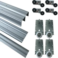 Zestawy Mebli Do Przedpokoju|Szafy Trzydrzwiowe></noscript>BROMARKT Nowoczesna szafa przesuwna z lustrem 150 cm TOP beż piaskowy